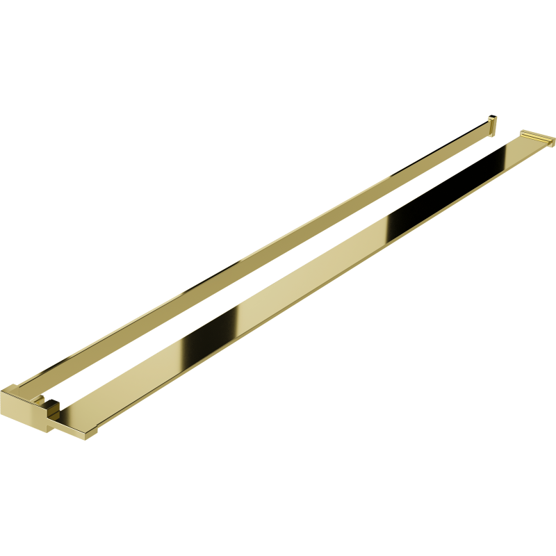 Mexen estante para mampara de ducha con barra para toallas, dorado - 800-02-50