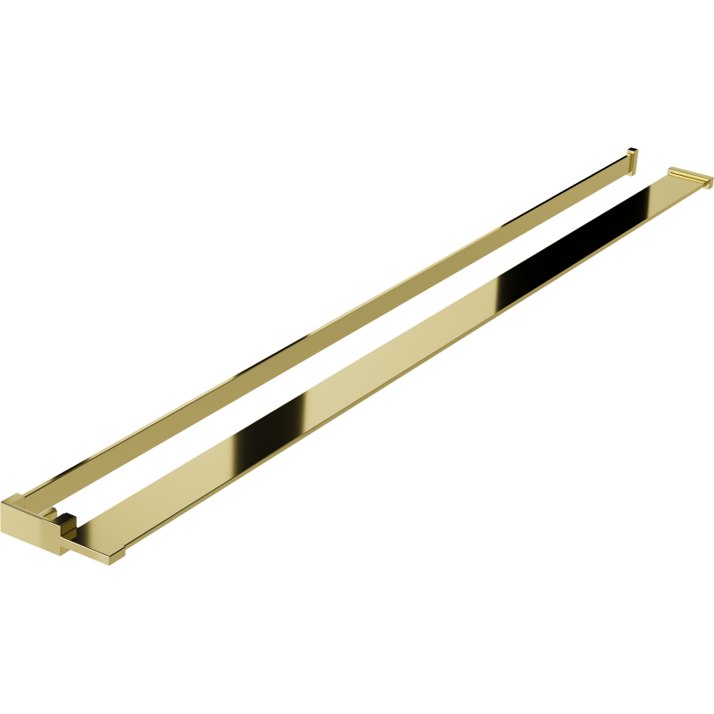 Mexen hylla för duschvägg med handduksstång, guld - 800-02-50