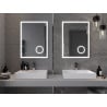 Mexen Kala espejo de baño iluminado con espejo cosmético 60 x 80 cm, LED 6000K, antivaho - 9820-060-080-611-00