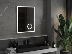 Mexen Kala badkamerverlichting spiegel met cosmetische spiegel 60 x 80 cm, LED 6000K, antiverval - 9820-060-080-611-00