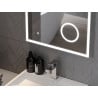 Mexen Kala specchio da bagno retroilluminato con specchietto cosmetico 60 x 80 cm, LED 6000K, anti-appannamento