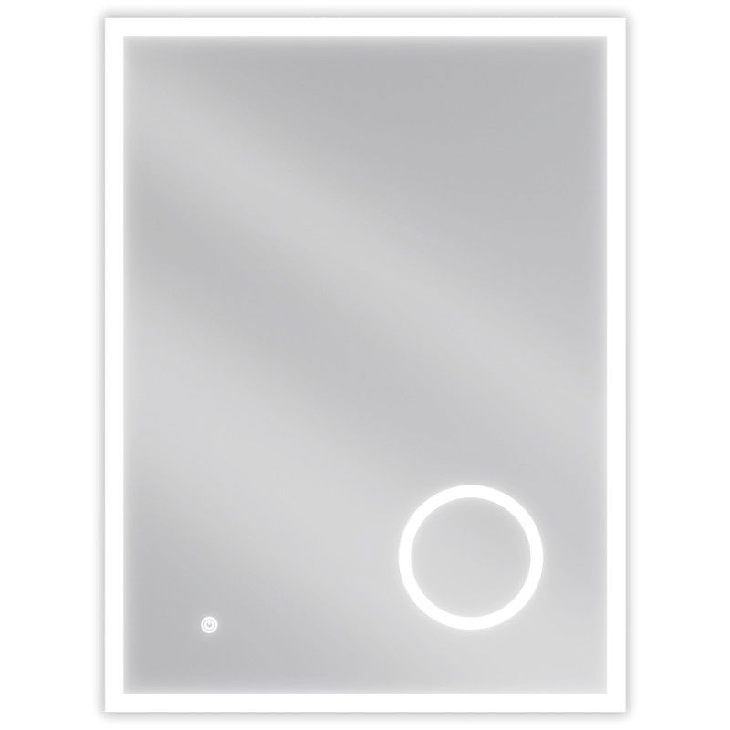 Mexen Kala beleuchteter Badezimmerspiegel mit Kosmetikspiegel 60 x 80 cm, LED 6000K, Antibeschlag - 9820-060-080-611-00