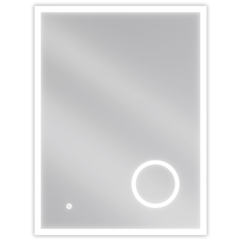 Mexen Kala lustro łazienkowe podświetlane z lusterkiem kosmetycznym 60 x 80 cm, LED 6000K, antypara - 9820-060-080-611-00