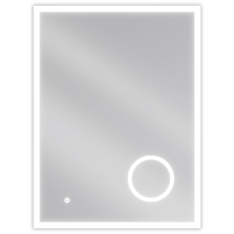 Mexen Kala miroir de salle de bain éclairé avec miroir cosmétique 60 x 80 cm, LED 6000K, anti-buée - 9820-060-080-611-00