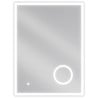 Mexen Kala espejo de baño iluminado con espejo cosmético 60 x 80 cm, LED 6000K, antivaho - 9820-060-080-611-00
