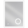 Mexen Kala miroir de salle de bain éclairé avec miroir cosmétique 60 x 80 cm, LED 6000K, antigivre - 9820-060-080-611-00