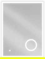 Mexen Kala badkamerverlichting spiegel met cosmetische spiegel 60 x 80 cm, LED 6000K, antiverval - 9820-060-080-611-00