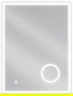 Mexen Kala illuminated bathroom mirror with cosmetic mirror 60 x 80 cm, LED 6000K, anti-fog - 9820-060-080-611-00