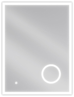 Mexen Kala miroir de salle de bain éclairé avec miroir cosmétique 60 x 80 cm, LED 6000K, anti-buée - 9820-060-080-611-00
