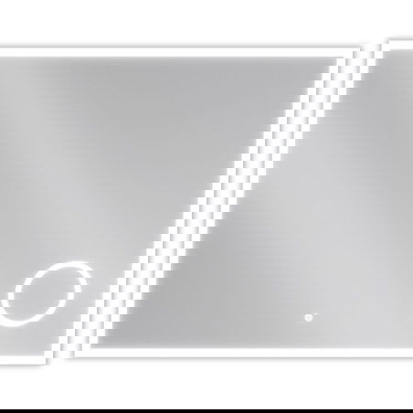 Mexen Kala illuminated bathroom mirror with cosmetic mirror 100 x 80 cm, LED 6000K, anti-steam - 9820-100-080-611-00