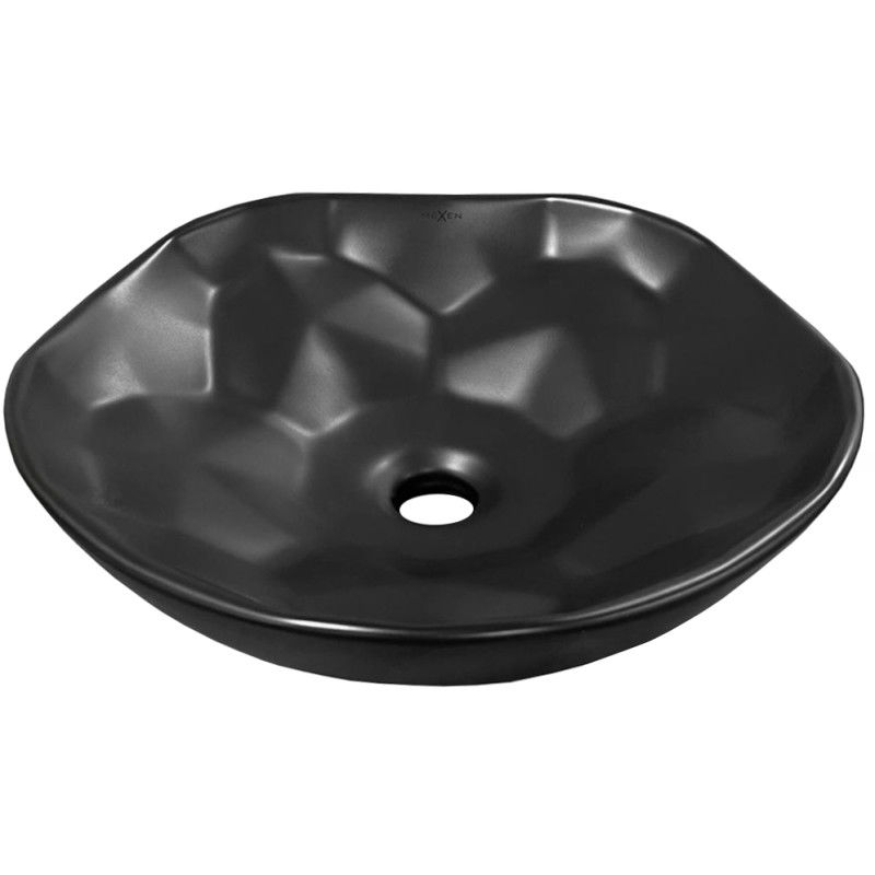 Mexen Nicea lavabo sobre encimera 41 x 41 cm, negro mate - 21754185
