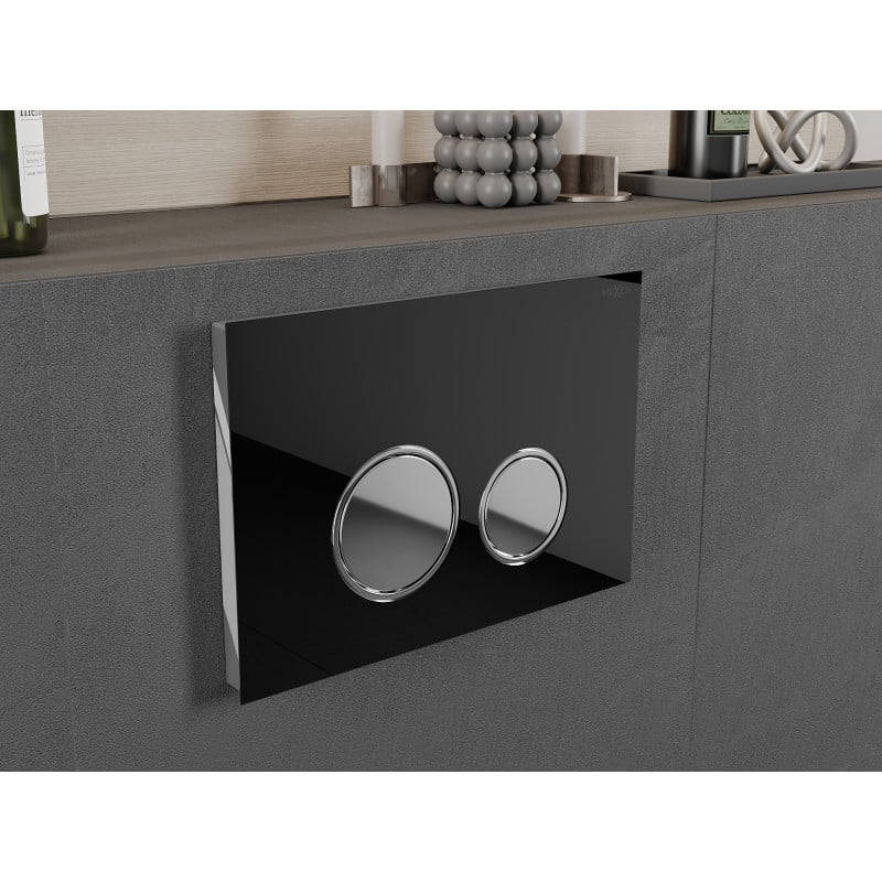 Mexen Fenix 06 flush button, black - 600623