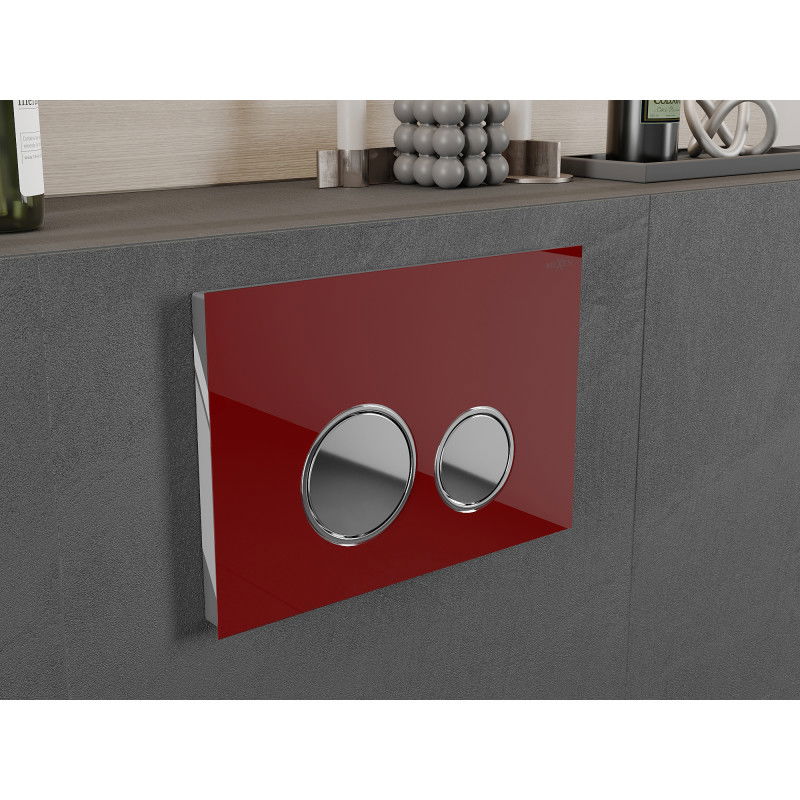 Mexen Fenix 06 spoelknop, rood - 600627