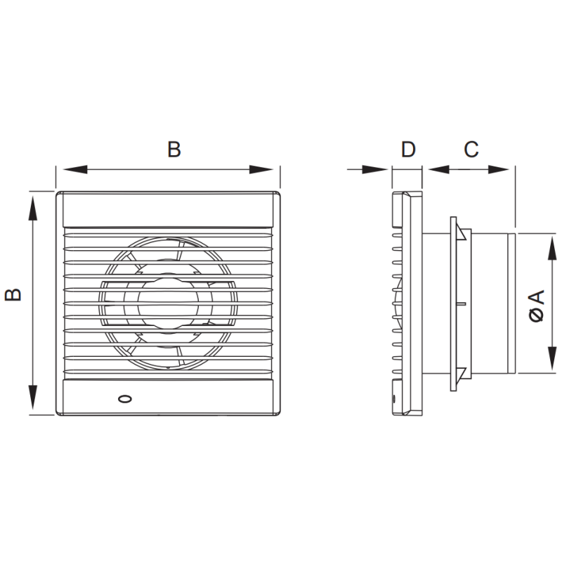 Mexen EXS 150 kopalniški ventilator, stikalni vrvici, beli - W9604-150K-00
