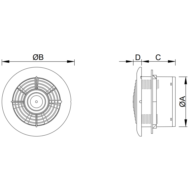 Mexen WXR 100 bathroom fan, white - W9605-100-00