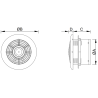 Mexen WXR 150 ventilador de baño, blanco - W9605-150-00