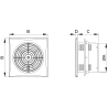 Mexen WXS 100 vannitoa ventilaator, valge - W9606-100-00