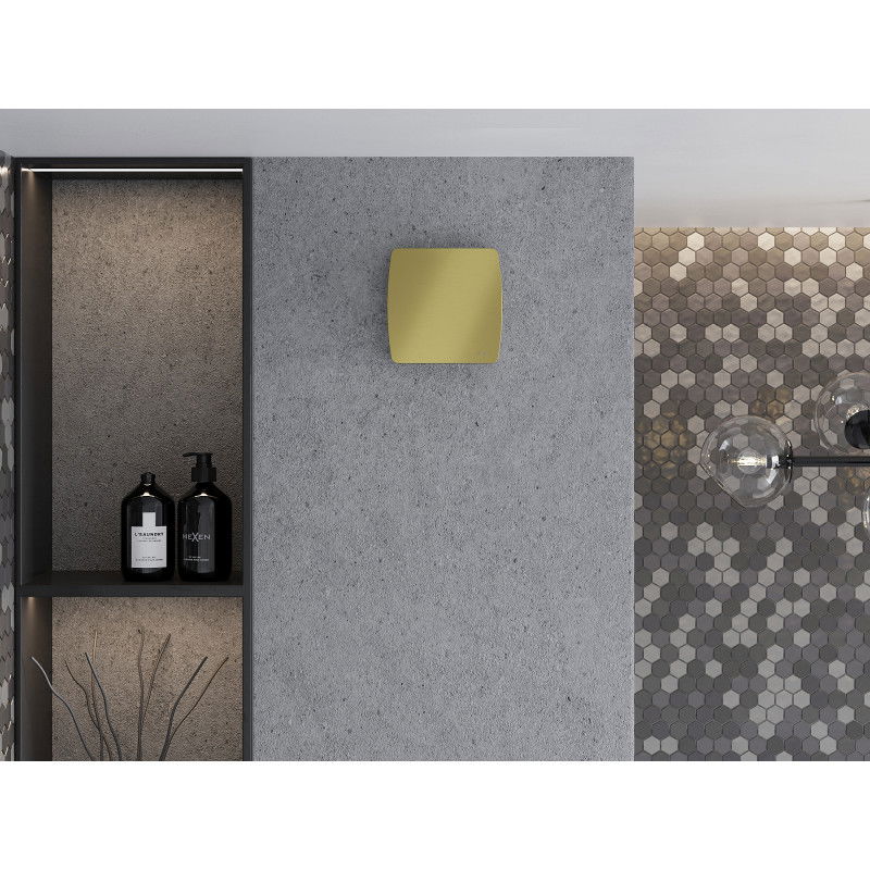 Mexen AXS 100 Badezimmerlüfter mit Timer, gold - W9601-100T-50