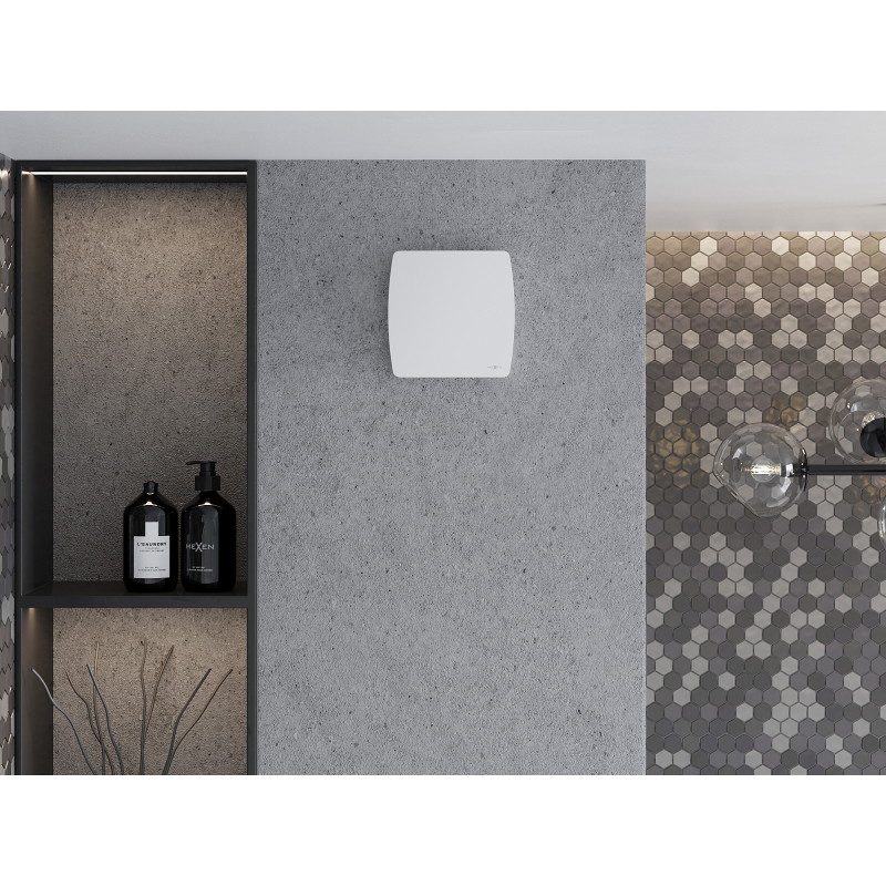 Mexen AXS 120 ventilador de baño con sensor de humedad, blanco - W9601-125H-00