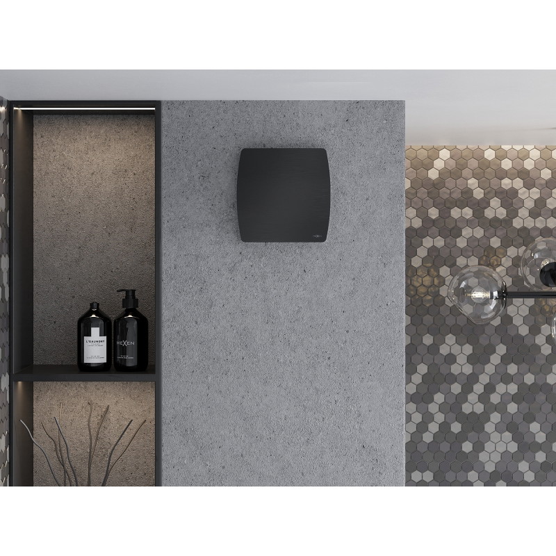 Mexen AXS 150 ventilador de baño con sensor de humedad, negro - W9601-150H-70