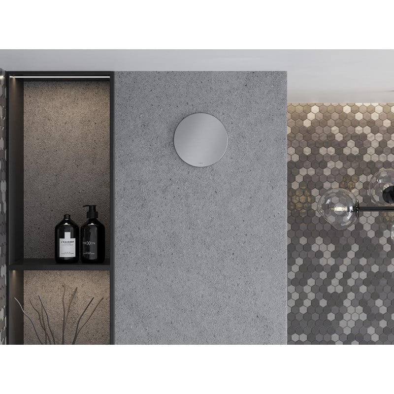 Mexen AXR 100 bathroom fan with humidity sensor, silver - W9602-100H-11