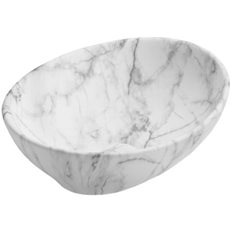 Mexen Elza Aufsatzwaschbecken 40 x 33 cm, weißer Stein - 21014094