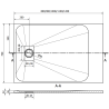 Mexen Hugo Duschwanne rechteckig SMC 120 x 70 cm, weiß - 42107012