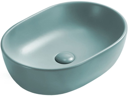 Mexen Viki lavabo à poser 48 x 35 cm, vert clair mat - 21054848