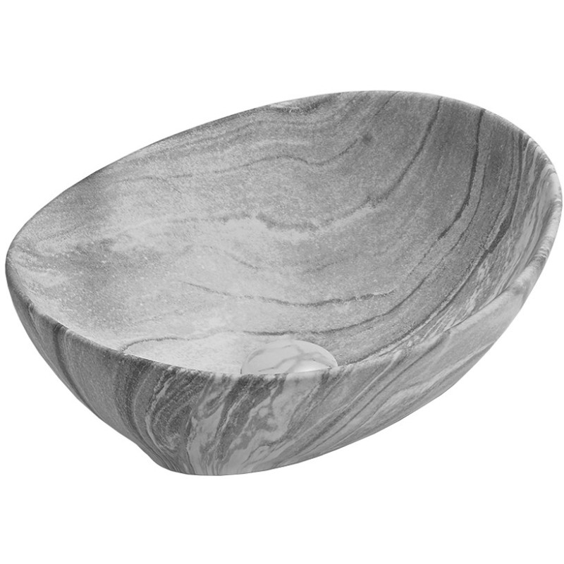Mexen Elza lauapealne valamu 40 x 33 cm, hall kivi - 21014096