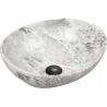 Mexen Elza countertop washbasin 40 x 33 cm, grey stone - 21014093