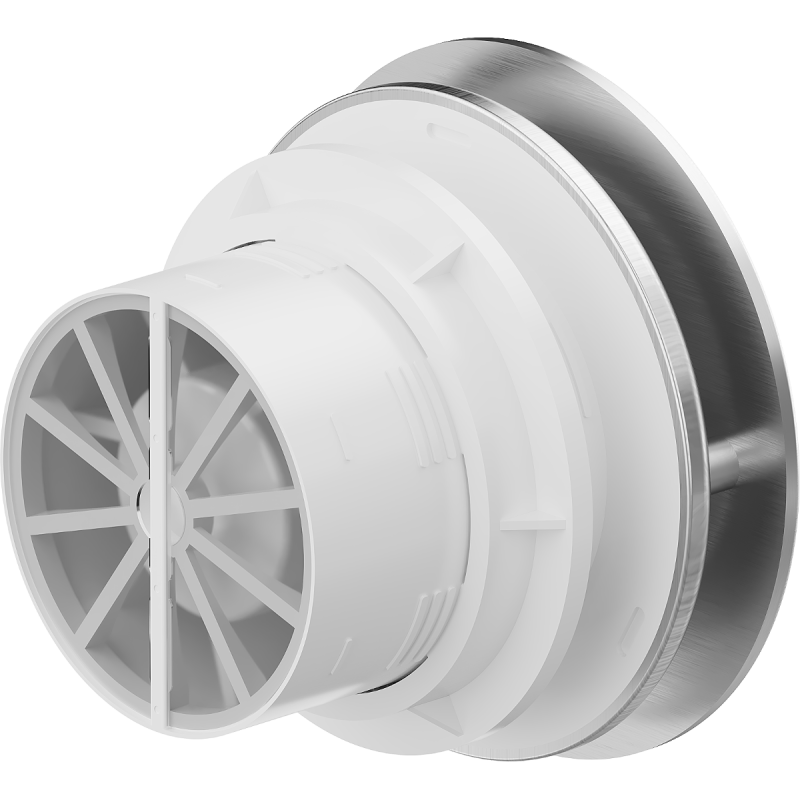 Mexen AXR 100 ventilateur de salle de bains avec capteur d'humidité, argenté - W9602-100H-11