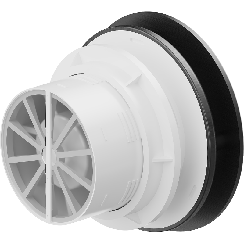 Mexen AXR 100 kopalniški ventilator z vlažnostnim senzorjem, črn - W9602-100H-70