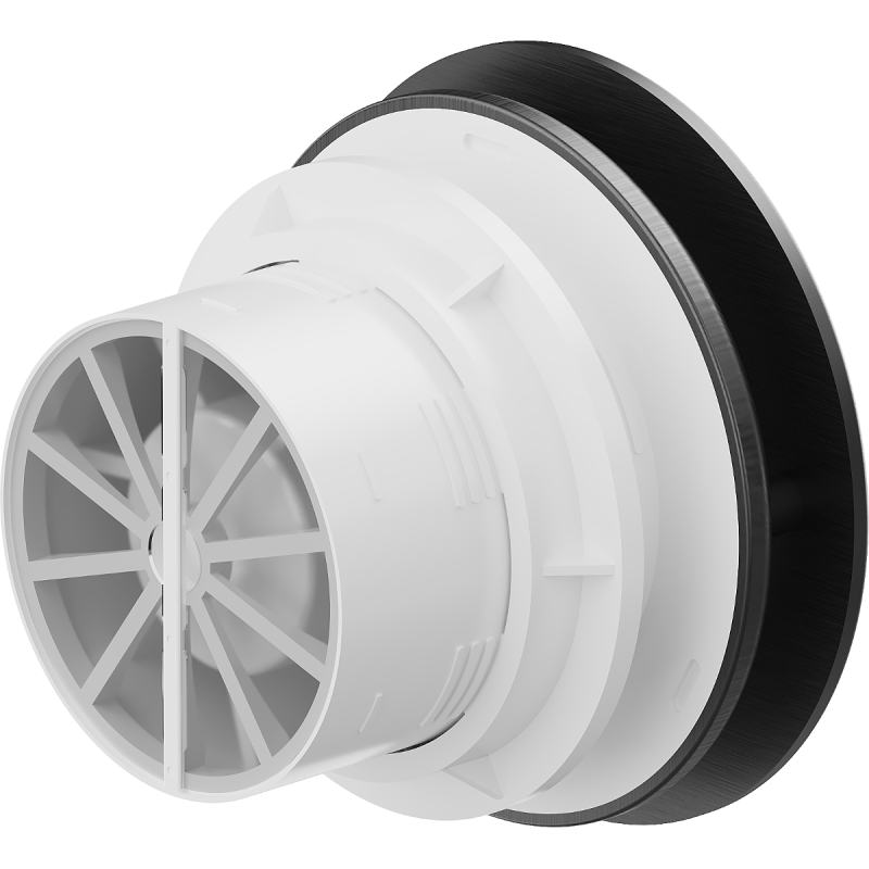 Mexen AXR 100 kylpyhuoneen tuuletin kosteuden tunnistimella, musta - W9602-100H-70