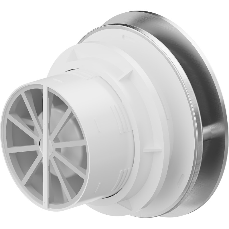 Mexen AXR 100 ventilador de baño con temporizador, plateado - W9602-100T-11