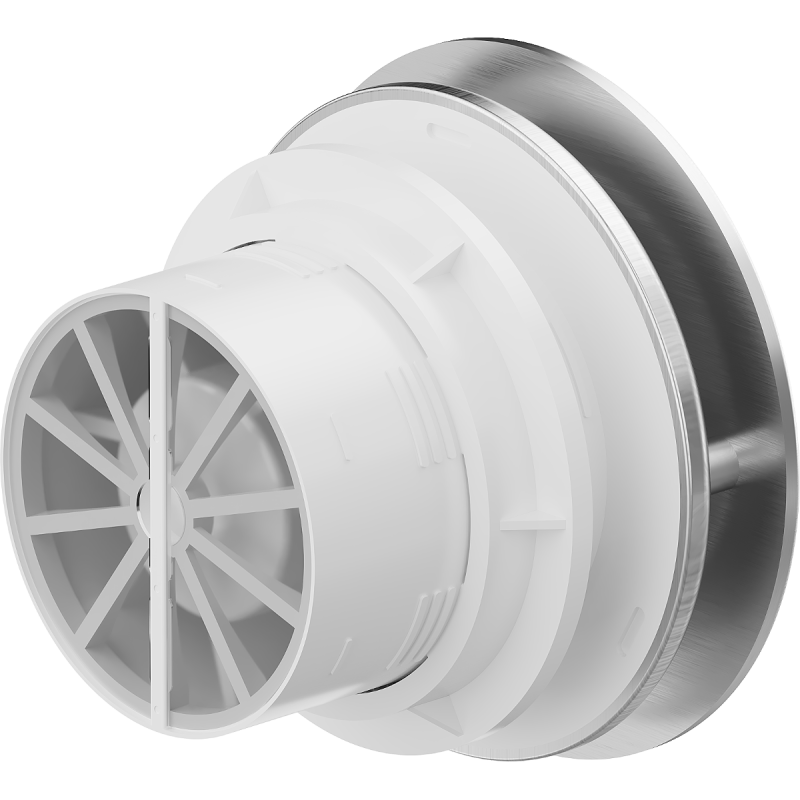 Mexen AXR 100 ventilador de casa de banho com temporizador, prateado - W9602-100T-11