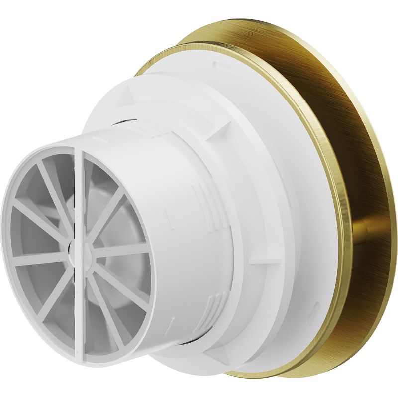 Mexen AXR 100 ventilador de baño con temporizador, dorado - W9602-100T-50