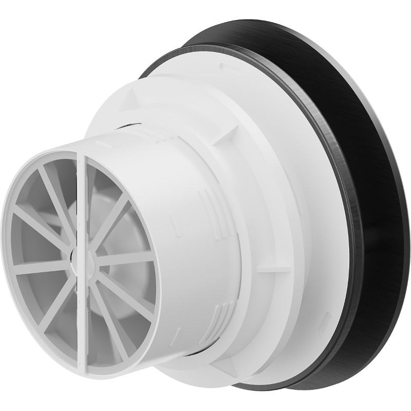 Mexen AXR 100 ventilador de baño con temporizador, negro - W9602-100T-70