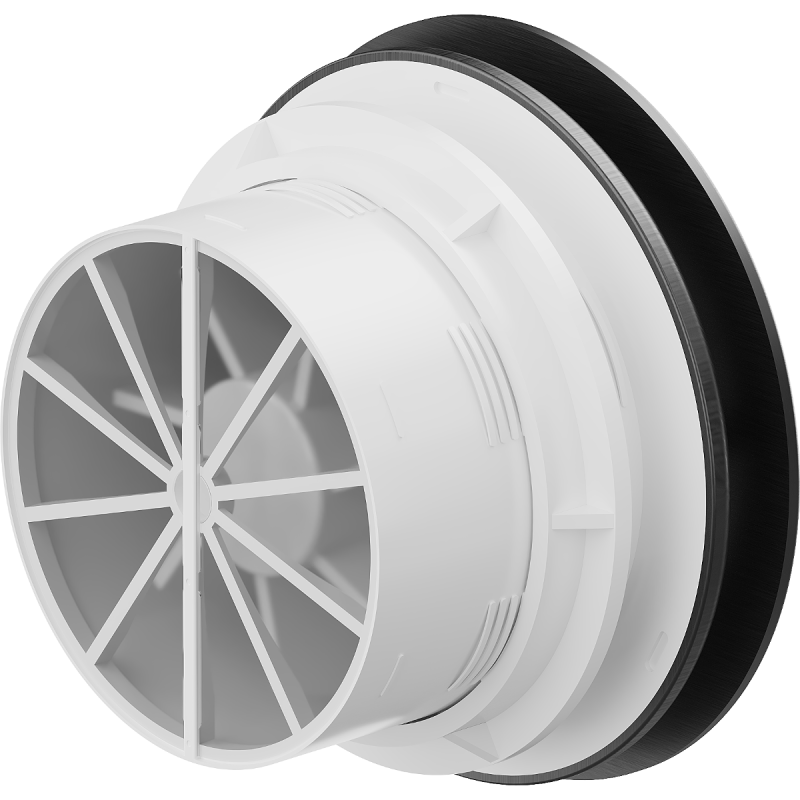 Mexen AXR 150 badkamer ventilator met vochtigheidssensor, zwart - W9602-150H-70