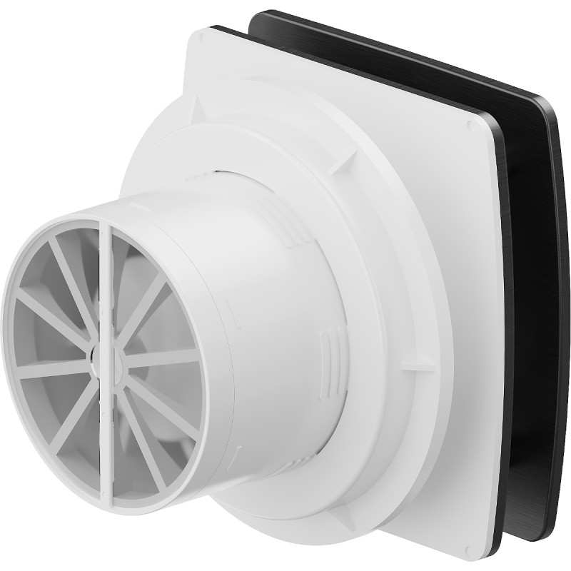 Mexen AXS 100 ventilador de baño con temporizador, negro - W9601-100T-70