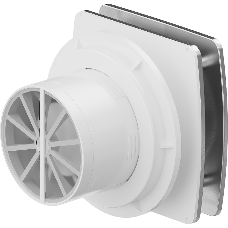 Mexen AXS 100 badkamer ventilator met vochtsensor, zilver - W9601-100H-11