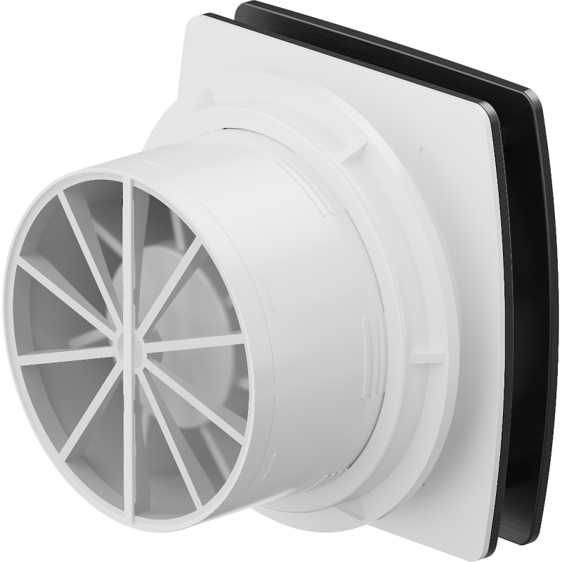 Mexen AXS 150 bathroom fan with humidity sensor, black - W9601-150H-70