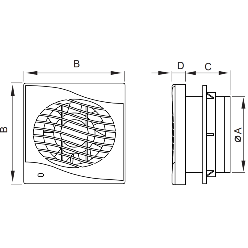 Mexen DXS 100 wentylator łazienkowy, włącznik sznurkowy, biały - W9603-100K-00