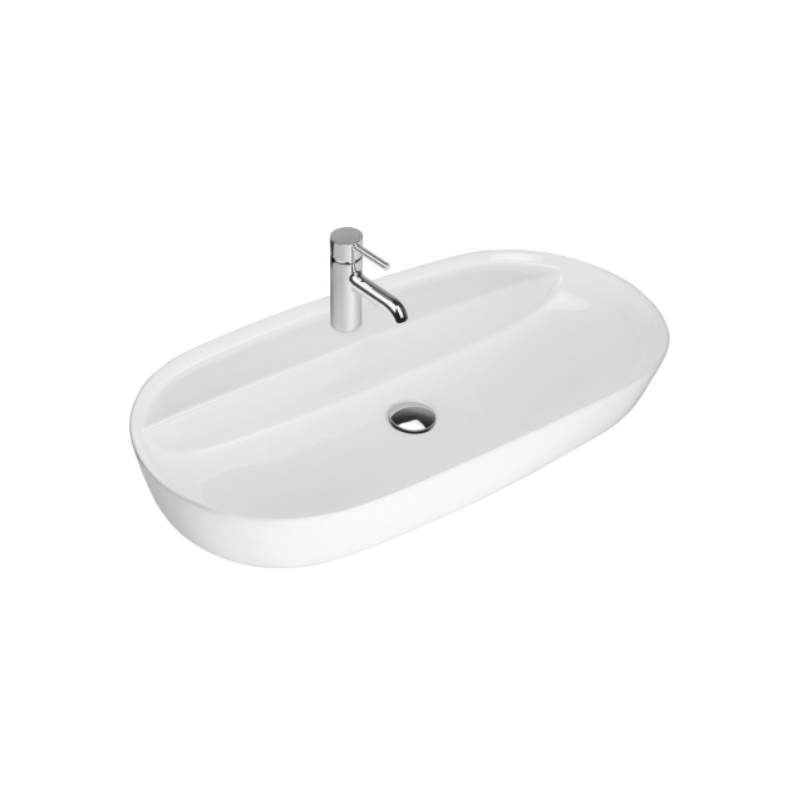 Mexen Adel lavabo sobre encimera 80 x 40 cm, blanco - 22168000