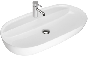 Mexen Adel lavabo sobre encimera 80 x 40 cm, blanco - 22168000