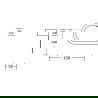 Mexen Base support de papier toilette, noir/doré - 7088233-57