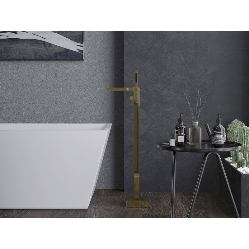Mexen Algar freistehende Badewannenarmatur, golden - 75733-50