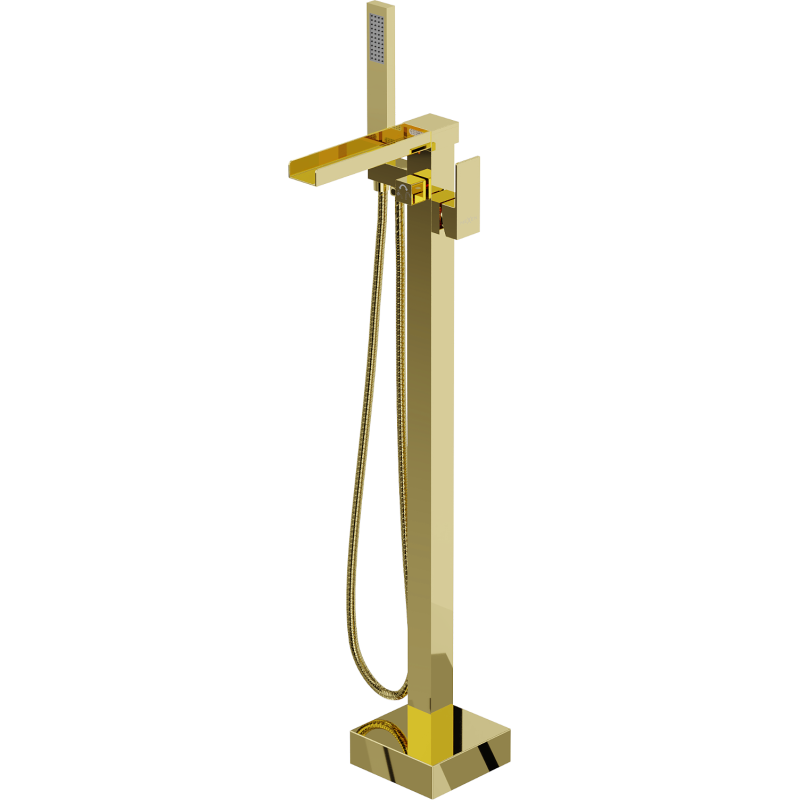 Mexen Algar batteria da bagno autoportante, oro - 75733-50