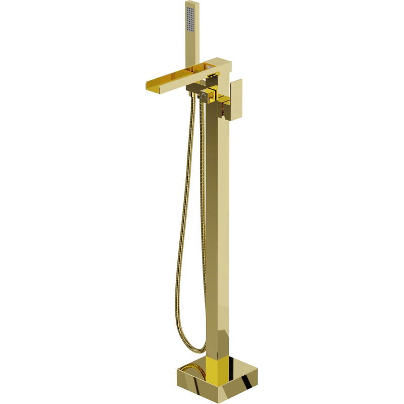 Mexen Algar freistehende Wannarmatur, gold - 75733-50