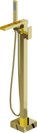 Mexen Algar vrijstaande badmengkraan, goud - 75733-50