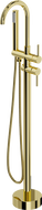 Mexen Alma fristående badkarsblandare, guld - 75033-50